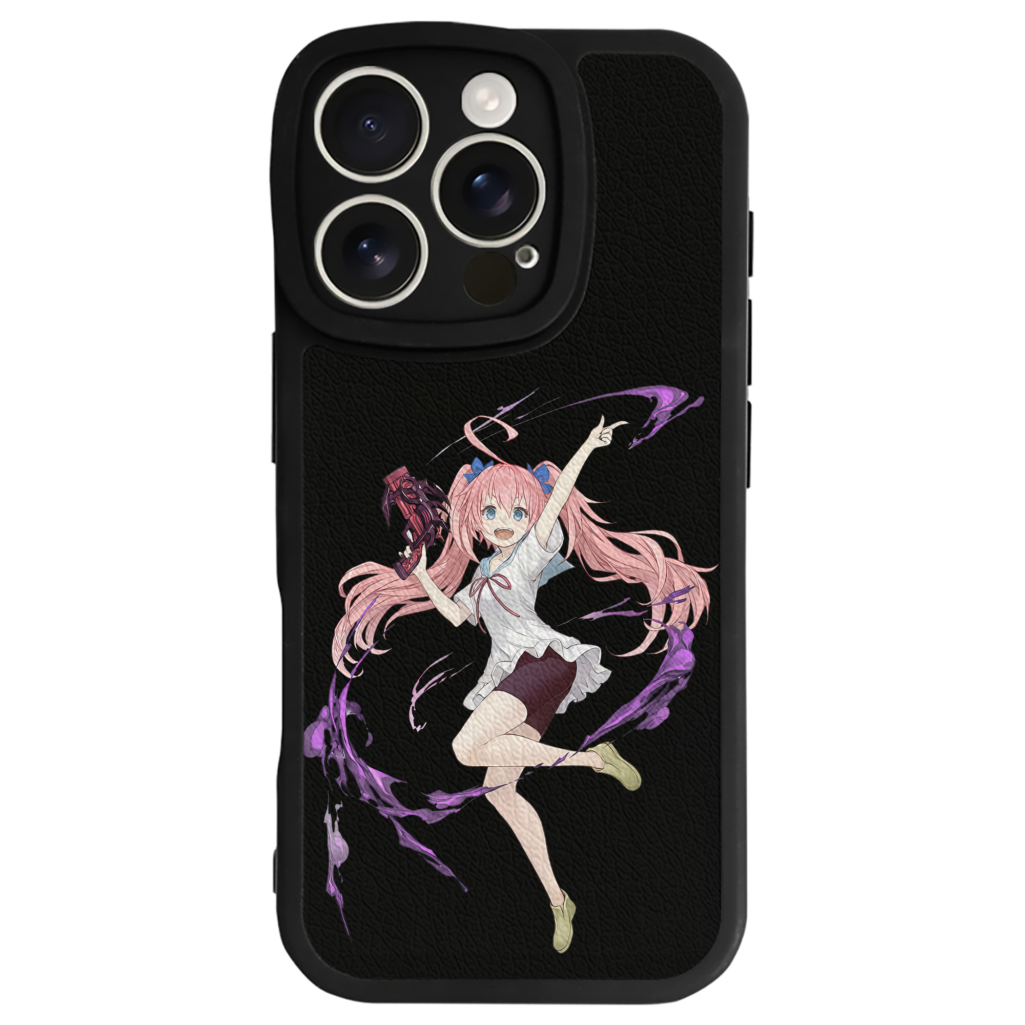 （画像用） 転スラ Regarding Reincarnated to Slime 【iPhone 16シリーズ対応】シリコンスマホケース（レザー調） 材質：シリコン
